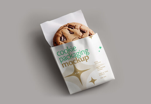 Cookie Bag Packaging Mockup