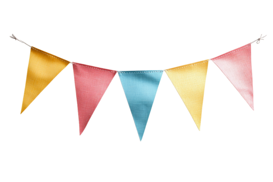 Colorful flag banner for festive decorations - Powered by Adobe