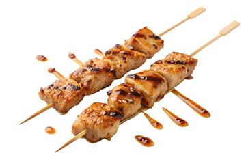 Yakitori isolated on transparent background