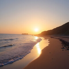 Obraz premium sunset on the beach
