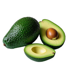 Avocado Fruit Image With Transparent Background, Generative AI