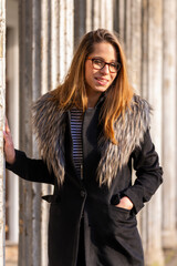 Urban portrait - Woman in the city of Lodz © Tomasz Warszewski