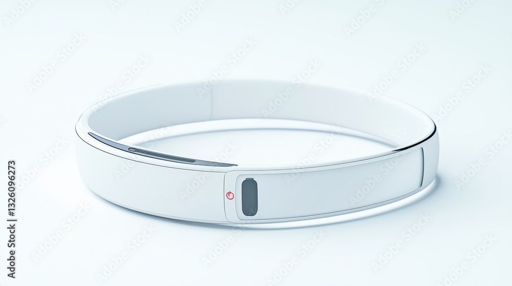 Poster isolated iot device concept on white background for technology and innovation themes