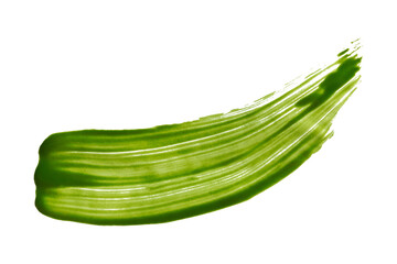 Blue paint stroke against a black background.Thick and textured, with visible brush strokes and a slightly uneven application