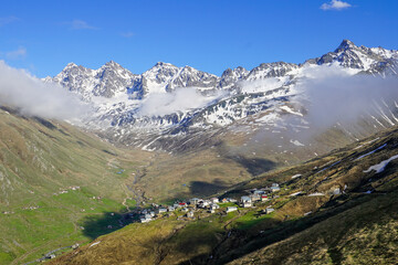 Fototapeta premium Image of Kackar mountain ranges and plateaus in Rize province.