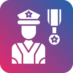 Military Officer icon style