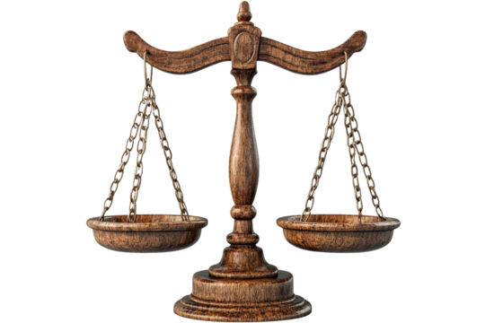 Balance scales representing justice and fairness