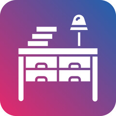 Obraz premium Tattoo Table icon style