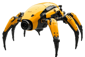 Futuristic robotic spider with intricate design