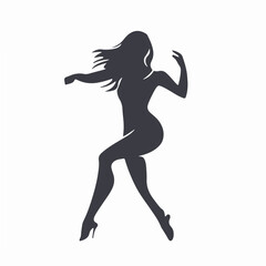 Very Simple flat 2D icon colorful cha-cha-cha dance set collection isolated on a white background, vector, flat design, animation design, simple flat 2D icon, minimalist design, clipart