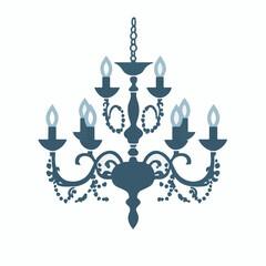 Very Simple flat 2D icon chandelier set collection isolated on a white background, vector, flat design, animation design, simple flat 2D icon, minimalist design, clipart