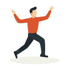 A Simple flat 2D icon clogging dance collection isolated on a white background, vector, flat design, animation design, simple flat 2D icon, minimalist design, clipart