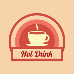 Colorful Hot Drink Logo Vector - Eye-Catching Beverage Design