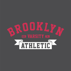 Brooklyn Typography graphic tshirt design 