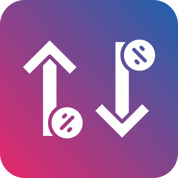 Increase and Decrease icon style