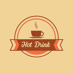 Colorful Hot Drink Logo Vector - Eye-Catching Beverage Design