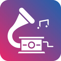 Gramophone icon style