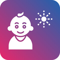 Children Psychology icon style