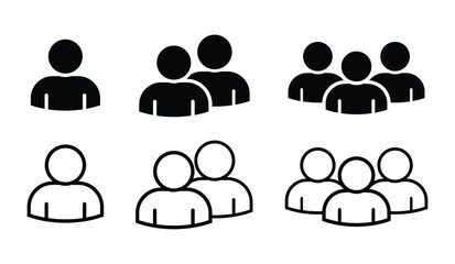 people icon line black