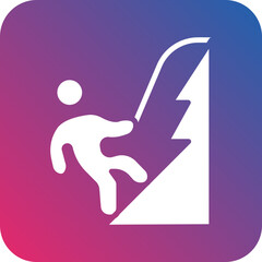 Rock Climbing icon style