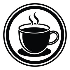Hot Drink Silhouette Vector - Unique Logo for Beverage Branding