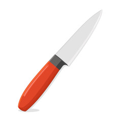 My Simple flat 2D icon paring knife isolated on a white background, vector, flat design, vector, flat design, animation design, flat 2D icon, minimalist design, vector