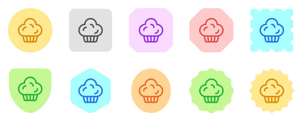 Editable muffin, cupcake, cake vector icon. Bakery, cooking, food. Part of a big icon set family. Perfect for web and app interfaces, presentations, infographics, etc