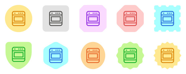 Editable oven vector icon. Bakery, cooking, appliances,  kitchenware, food. Part of a big icon set family. Perfect for web and app interfaces, presentations, infographics, etc