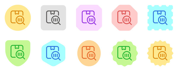 Editable package barcode scanner vector icon. Shipping, delivery, e-commerce, logistics. Part of a big icon set family. Perfect for web and app interfaces, presentations, infographics, etc