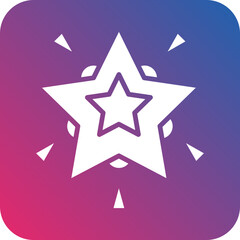 Obraz premium Glowing Star icon style