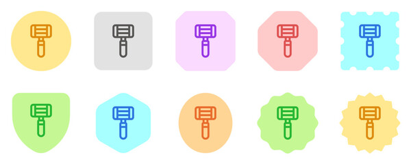 Editable razor vector icon. Barbershop, lifestyle, grooming. Part of a big icon set family. Perfect for web and app interfaces, presentations, infographics, etc