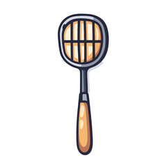 Very Simple flat 2D icon potato masher isolated on a white background, vector, flat design, vector, flat design, animation design, flat 2D icon, minimalist design, vector