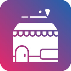 Fototapeta premium Golf Shop icon style