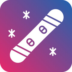 Snowboard icon style