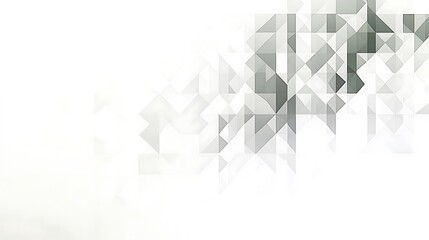 Obraz premium Abstract triangular mosaic on white gradient backdrop