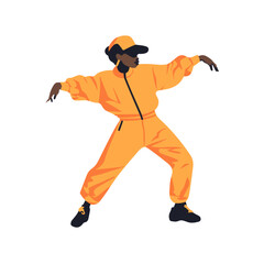 Very Simple flat 2D icon voguing dances et isolated on a white background, vector, flat design, vector, flat design, animation design, flat 2D icon, minimalist design, vector