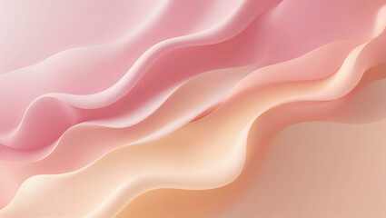 Obraz premium Soft Pastel Pink to Light Peach Gradient