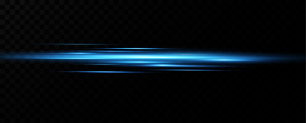 Obraz premium Glowing Speed Trails.Blue Velocity. Electric Horizon.Neon Speed Flow