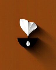 food and drink, icon, Modern abstract design with unique shapes.