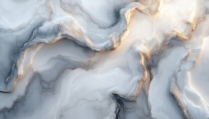 Fototapeta premium A beautiful abstract artwork of swirling white and gray textures