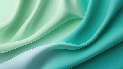 Obraz premium Cool Mint Green to Soft Teal Gradient