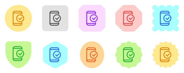 Editable mobile verification vector icon. SEO, marketing, business. Part of a big icon set family. Perfect for web and app interfaces, presentations, infographics, etc