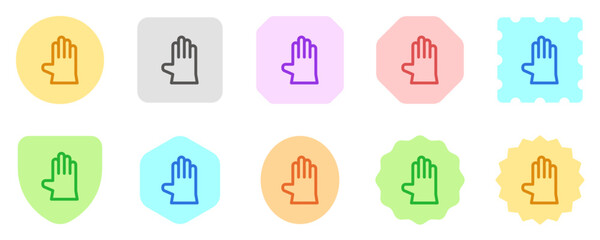 Editable rubber glove vector icon. Industry, household, gardening, landscaping. Part of a big icon set family. Perfect for web and app interfaces, presentations, infographics, etc