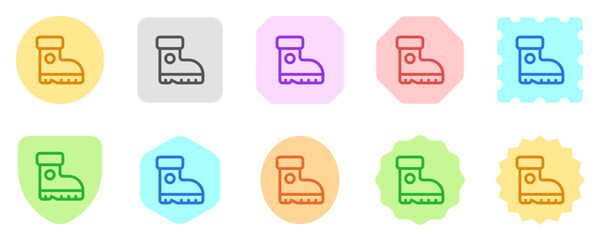 Editable boots vector icon. Outdoor, industry, gardening, heavy duty. Part of a big icon set family. Perfect for web and app interfaces, presentations, infographics, etc