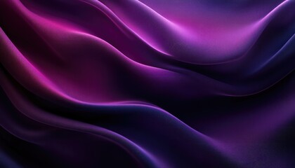 Obraz premium Elegant and flowing violet and purple fabric with soft lighting