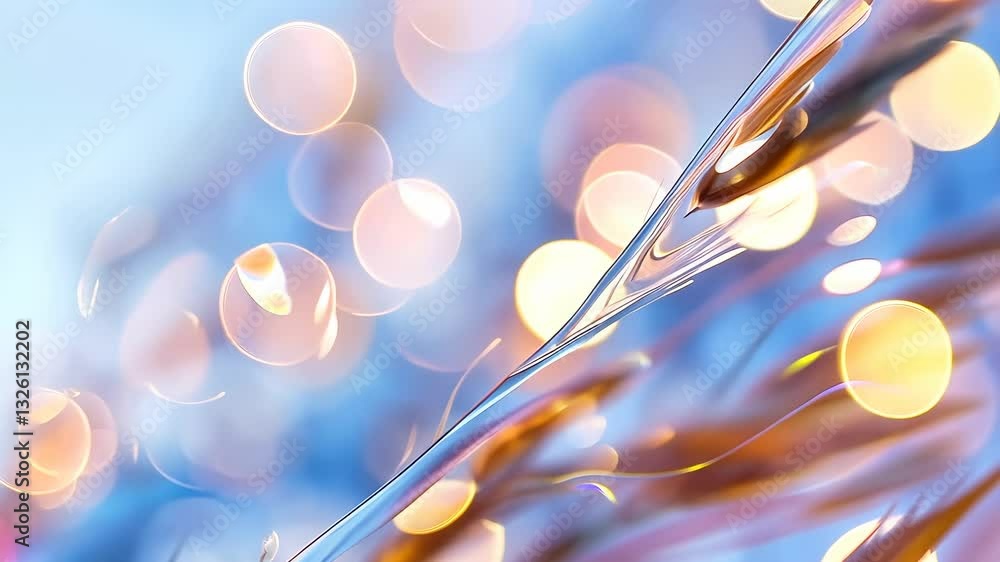 Poster smooth pastel, for metallic waves create an elegant and abstract design, perfect projects background