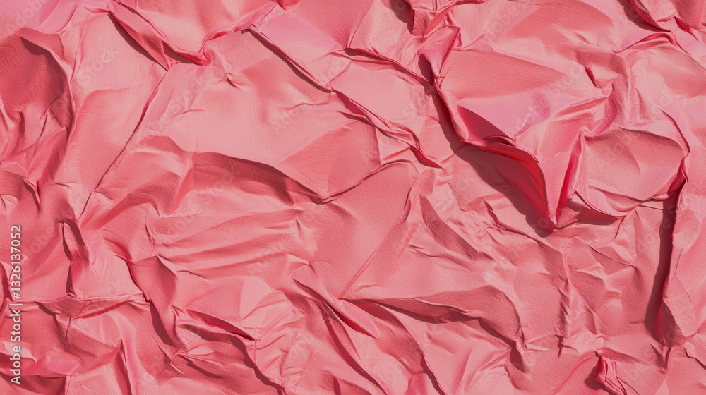 Aufkleber realistic red abstract crumpled paper texture for art and design projects