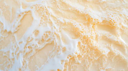 Obraz premium Close up view of mascarpone cheese texture for culinary inspiration and design