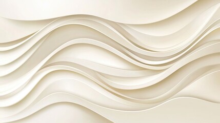 Obraz premium A textured background with a repeating wave pattern in a light beige color.