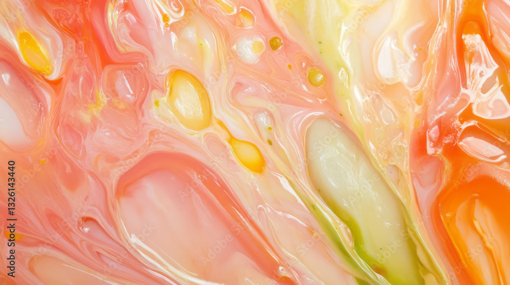Aufkleber vivid abstract texture of vinaigrette and acidity chao for creative design